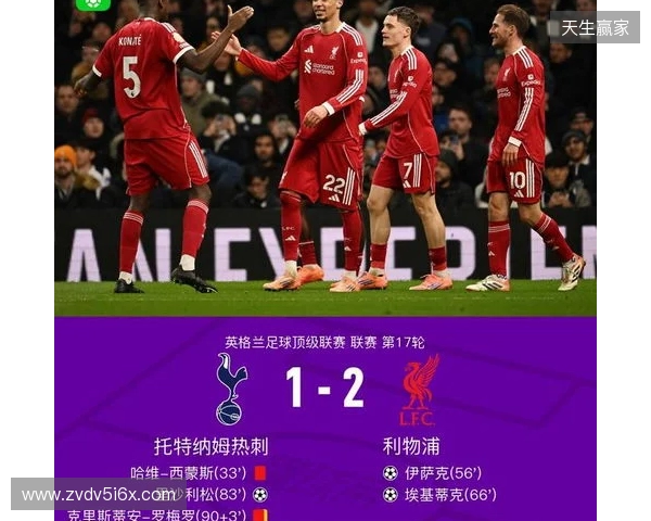 剑南春｜利物浦2-1九人热刺，西蒙斯直红，伊萨克破门后伤退